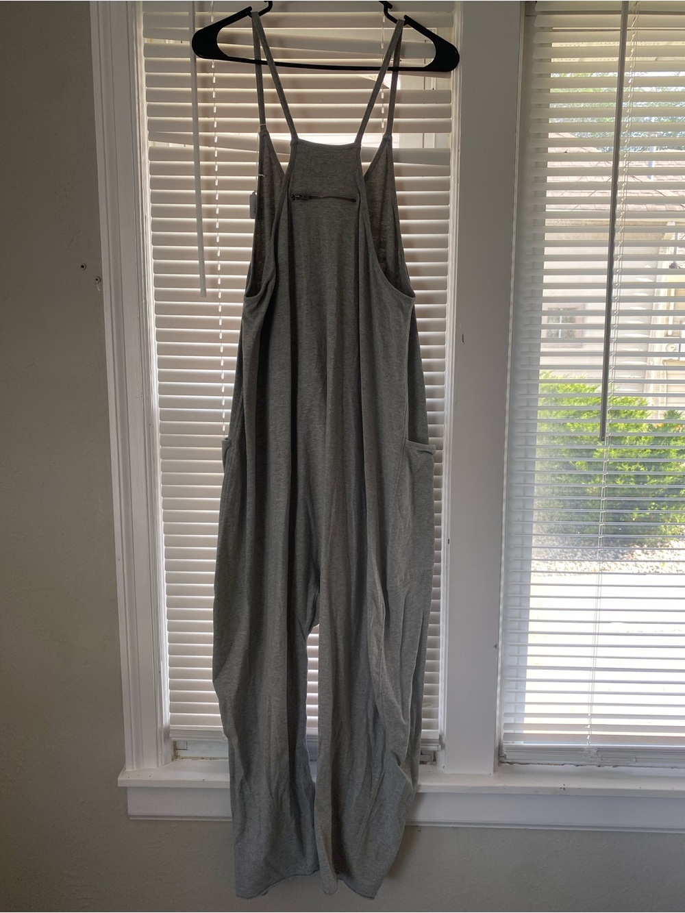 Free People FP Movement Hot Shot One Piece Gray Slouch Relaxed Lounge Jumpsuit M - Picture 8 of 10